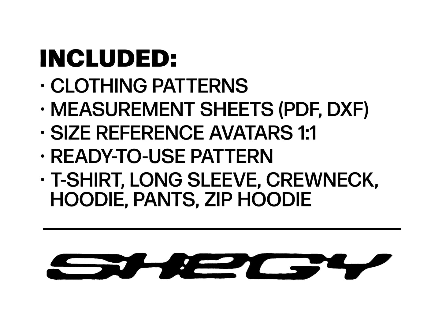 CLOTHING PATTERN BUNDLE